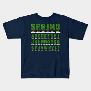 Spring Alphabet Kids T-Shirt